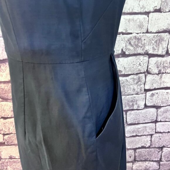 Ann Taylor Navy Fully Sleeveless Dress Size 6 - Picture 9 of 10